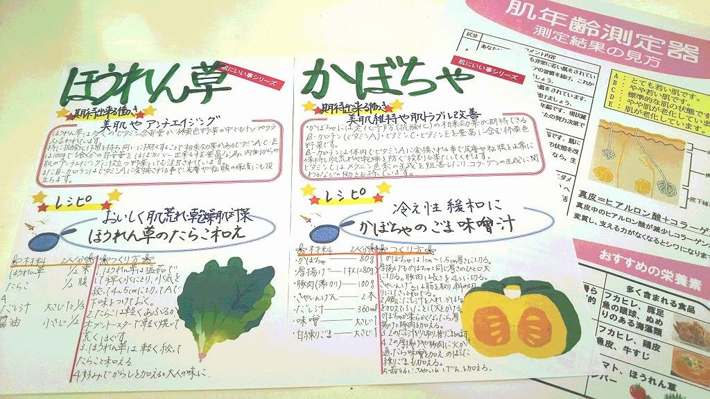 薬剤師が作成した栄養素についての資料