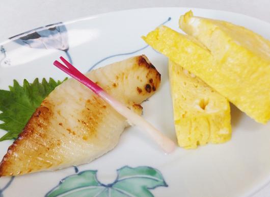 焼き魚と卵焼き