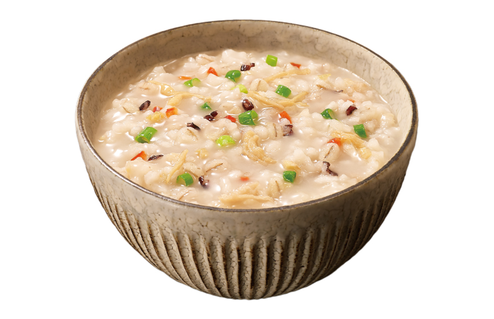 「健康を考えた もち麦粥」烏骨鶏粉末入り参鶏湯風粥の画像