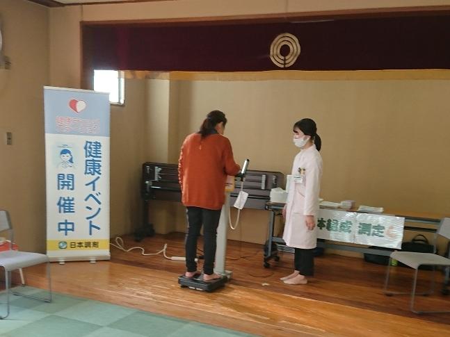 管理栄養士がサポートして体組成測定