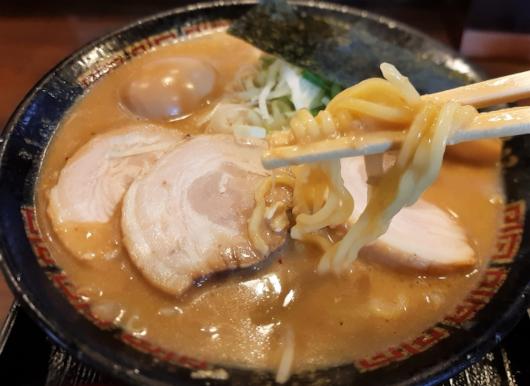 味の濃い味噌ラーメン