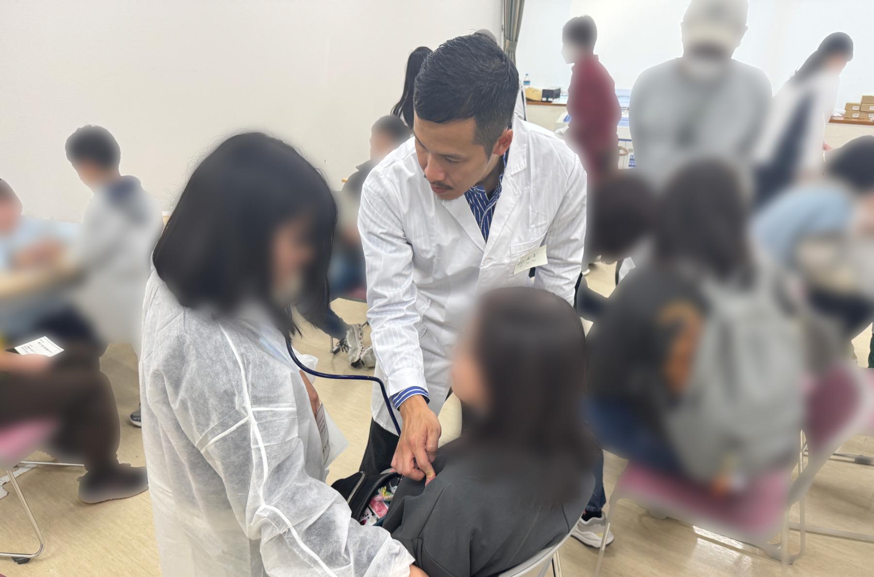 医師体験の説明写真